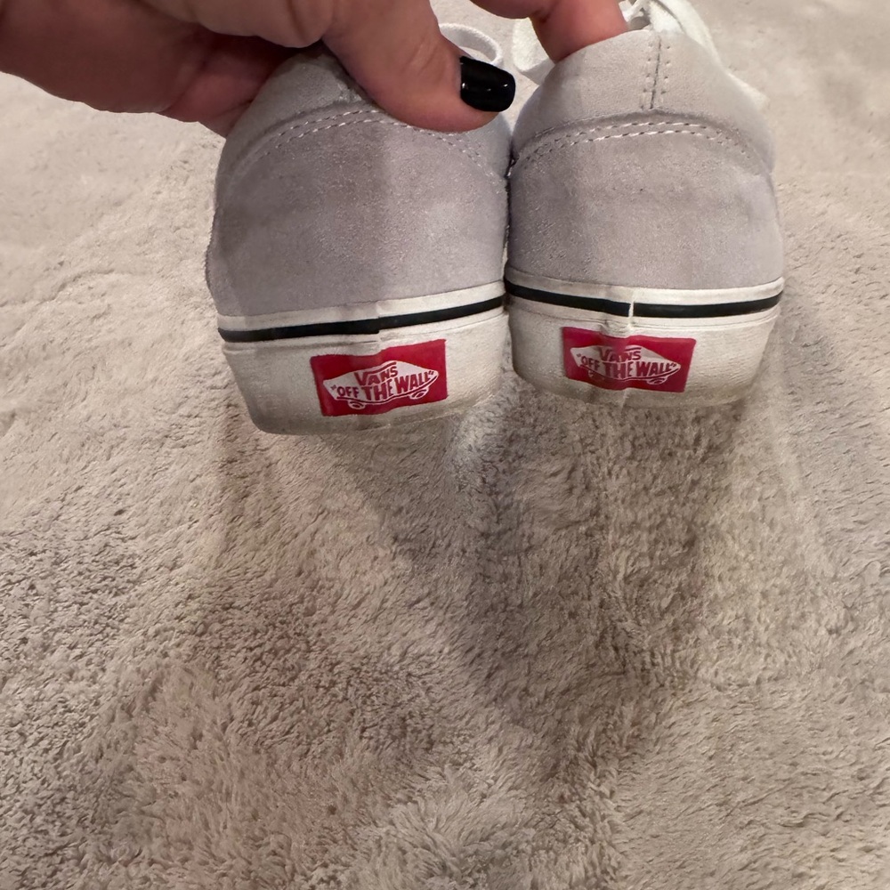 Vans White and Gray Skater Sneakers Men’s  size 7.5  Women’s size 9 - Picture 8 of 9